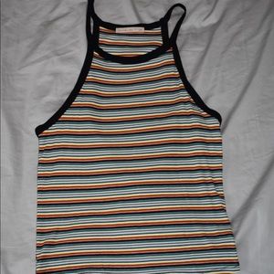 Stripped halter top